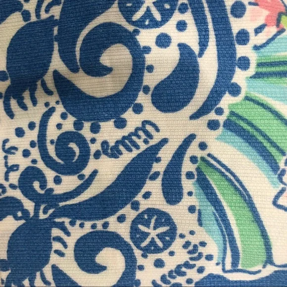Lilly Pulitzer Tate Mini Skirt in Bay Blue Coasting Print - Size 4 - Picture 10 of 12